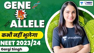 Gene Vs Allele  कभी नहीं भूलेगा  NEET  Biology  Dr Gargi Singh [upl. by Ruhtua]