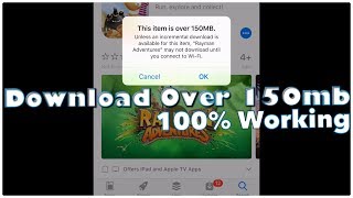 How To Download GamesApps Over 150mb Without WiFi On iPhone Using Mobile Data iOS 11 2018 [upl. by Rustin]