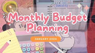 Monthly Budget Planning  January  Fulltime Paycheck  31 year old budgeter [upl. by Llenna]