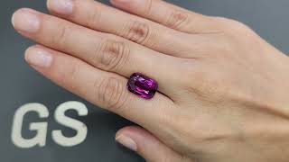 Purple garnet Rhodolite cushion cut 1003 carats 7479 [upl. by Faletti939]