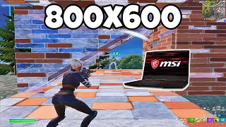 Fortnite 800x600 Stretched Resolution for Low End Pc Performance Mode  Rtx 3050 [upl. by Yelkao]