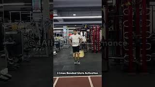 3 Lines Banded Glute Activation [upl. by Ydnac]