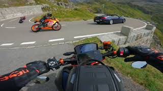 KTM 890 Duke R  Cloudy day at SustenPass  RAW [upl. by Peddada]