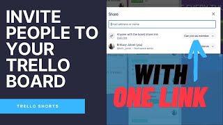 How To Add People To Trello Boards With One Link [upl. by Nnaaihtnyc]