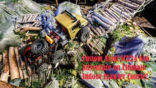 Wow What an Adventure Watch My Custom Axial SCX24 6x6 Tackle Our Ultimate Indoor Crawler Course [upl. by Alenairam432]