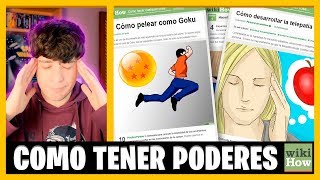 PROBANDO TUTORIALES PARA TENER PODERES MAGICOS WIKIHOW [upl. by Ayinat62]