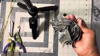 How to make denim distressed tassel earrings [upl. by Ailaza299]