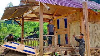 full video complete build a wooden house  framing and fitting doors erecting balustrades [upl. by Tilagram495]