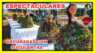 Espectaculares MUÑECAS DECORADAS con PLANTAS SUCULENTAS  Gio de la Rosa [upl. by Ennovart]