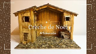 IDÉE CRÈCHE de NOËL artisanale en bois made in FRANCE [upl. by Aneg]