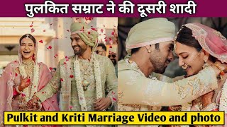 Pulkit samrat and Kriti kharbanda Marriage Video and Photos Pulkit and Kriti Wedding [upl. by Aneleiram28]