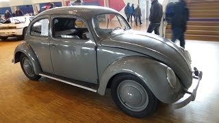 1951 Volkswagen Käfer quotBrezelquot  Exterior and Interior  Technorama Ulm 2015 [upl. by Pruter]