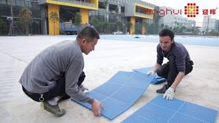 Yinghui Court Interlocking Sport Flooring Installation Video [upl. by Eissolf746]