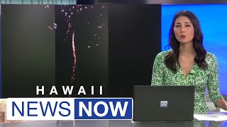 Illegal fireworks light up Oahu’s sky on New Year’s keeping first responders busy [upl. by Mloclam]