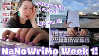 breaking all the NaNoWriMo quotrulesquot  my week 1 writing vlog [upl. by Bury]