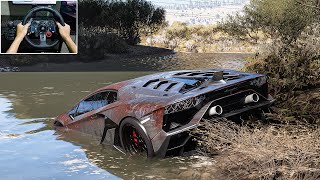 Rebuilding Lamborghini Aventador SVJ Forza Horizon 5 Logitech G29 Stering Wheel Gameplay [upl. by Mis]