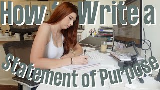 How to Write a Statement of Purpose for Grad School Applications MastersPhD Advice [upl. by Yalc476]