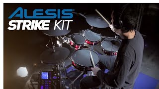 La batterie électronique ALESIS STRIKE KIT  Tour dHorizon vidéo de la boite noire [upl. by Adyahs]