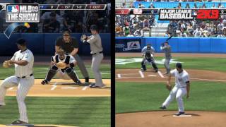 MLB 2K9  MLB 09 The Show Comparison HD [upl. by Mesics]