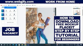 how to download free mockup from placeit stepbystep tutorial for beginners webgify work from home [upl. by Eggleston]