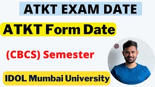 idol ATKT exam form  IDOL ATKT Online form filling Date  idolmumbaiuniversity [upl. by Matusow648]