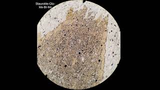 Staurolite tutorial Optical mineralogy [upl. by Joelly]