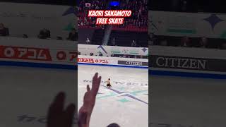 Kaori Sakamoto Free Skate Ending World Figure Skating Championships 2024 [upl. by Bourn169]