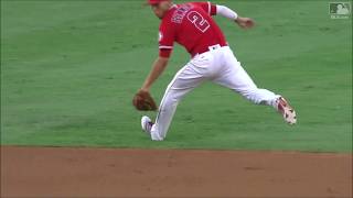 Andrelton Simmons Defensive Highlights 2017 LAA [upl. by Vevina]