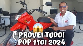 HONDA 110i 2024  HONDA MOTOS  SERÁ NOVA POP 2024 [upl. by Harriott]