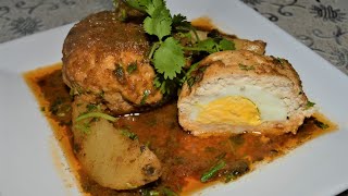 Mauritian Cuisine Chicken Kofta Curry  Chicken Scotch Eggs  Toukra de Poulet [upl. by Euqinommod]