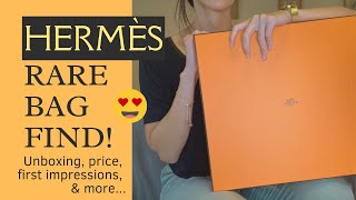 I GOT MY HERMES DREAM BAG 🤩 Unboxing price amp first impressions Herbag Zip 31 Berline w Gold HW [upl. by Aizitel]