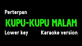 PETERPAN  KUPUKUPU MALAM KARAOKE VERSION LOWER KEY [upl. by Aokek]