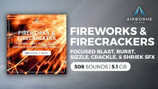 Fireworks and Firecrackers Sound Effects Library [upl. by Lemrej304]