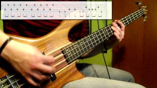 Final Fantasy IV DS  Battle Theme Bass Cover Play Along Tabs In Video [upl. by Lukey25]