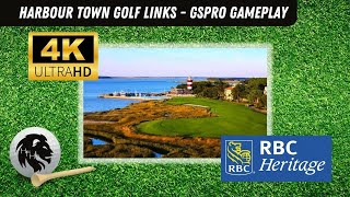 Harbour Town Golf Links  PGA Tour Course GSPro Gameplay 4K [upl. by Elbert]