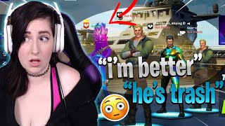 Thirsty Guys SKIN BATTLE Over Flirty Gamer Girls Fortnite Squad Fills [upl. by Guillaume]