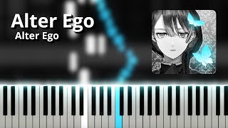 Alter Ego  Alter Ego OST Piano Tutorial [upl. by Atsirk]