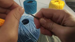 How to crochet kippahyarmulke Step 3 Round 2 and 3 איך לסרוג כיפה [upl. by Ariada]