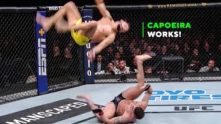 Crazy Capoeira Master Setting the UFC on Fire  Michel Pereira [upl. by Nnylylloh]