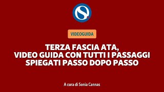 VIDEO TUTORIAL  Terza fascia ATA tutti i passaggi spiegati passo dopo passo [upl. by Etz]