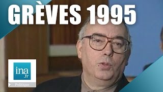 Grèves 1995 Marc Blondel quotLa manifestation du 16 décembrequot  Archive INA [upl. by Main970]