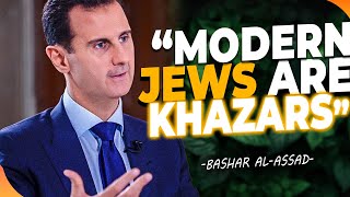 Syrian president Bashar AlAssad reveals Ashkenazi are khazar Jews amp not the True Jews of the bible [upl. by Tessi]