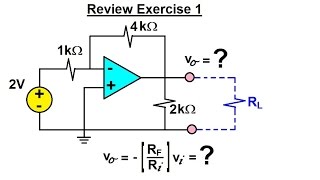 Electrical Engineering Ch 5 Operational Amp 27 of 28 Review Exercise 1 [upl. by Elynad780]