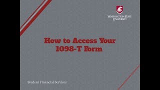 How To Access Your 1098T Form [upl. by Nani]