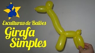 Como fazer uma girafa de balões  Simples [upl. by Renee268]