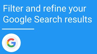 Filter and refine your Google Search results [upl. by Notsuh285]