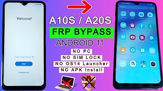 Samsung A10SA20S Frp Bypass Android 11 No Launcher apk  No Alliance Shield X Google Account Bypass [upl. by Noonan]