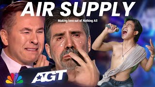 Golden Buzzer  Simon Cowell cried when he heard the song Air Supply with an extraordinary voice [upl. by Raab977]