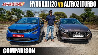 Tata Altroz 2021 vs Hyundai i20 Comparison [upl. by Ronda]