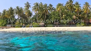 snorkeling maldives robinson house reef [upl. by Bing]